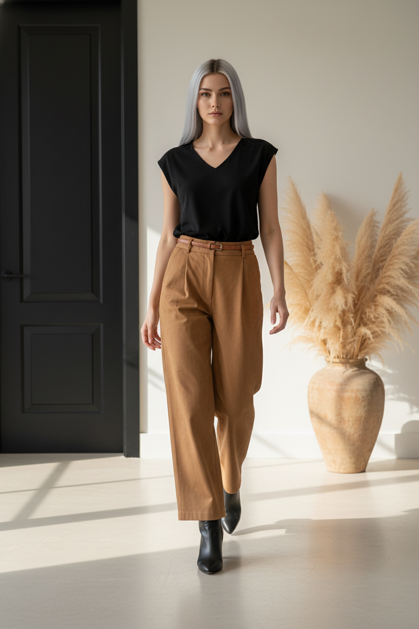 Fabrik Knit Top Contrast Jumpsuit - New Never Worn