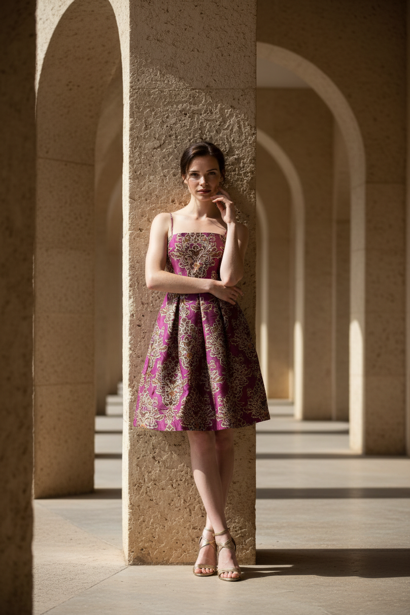 Flying Tomato Printed Midi Dress - New Never Worn