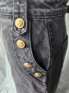 FreeMarket Gold Button Embellished Wide Leg Flare Jeans - New Never Worn